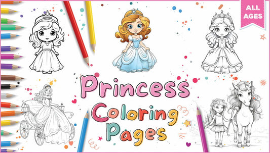 Princess Coloring Pages - ArtFul Joys